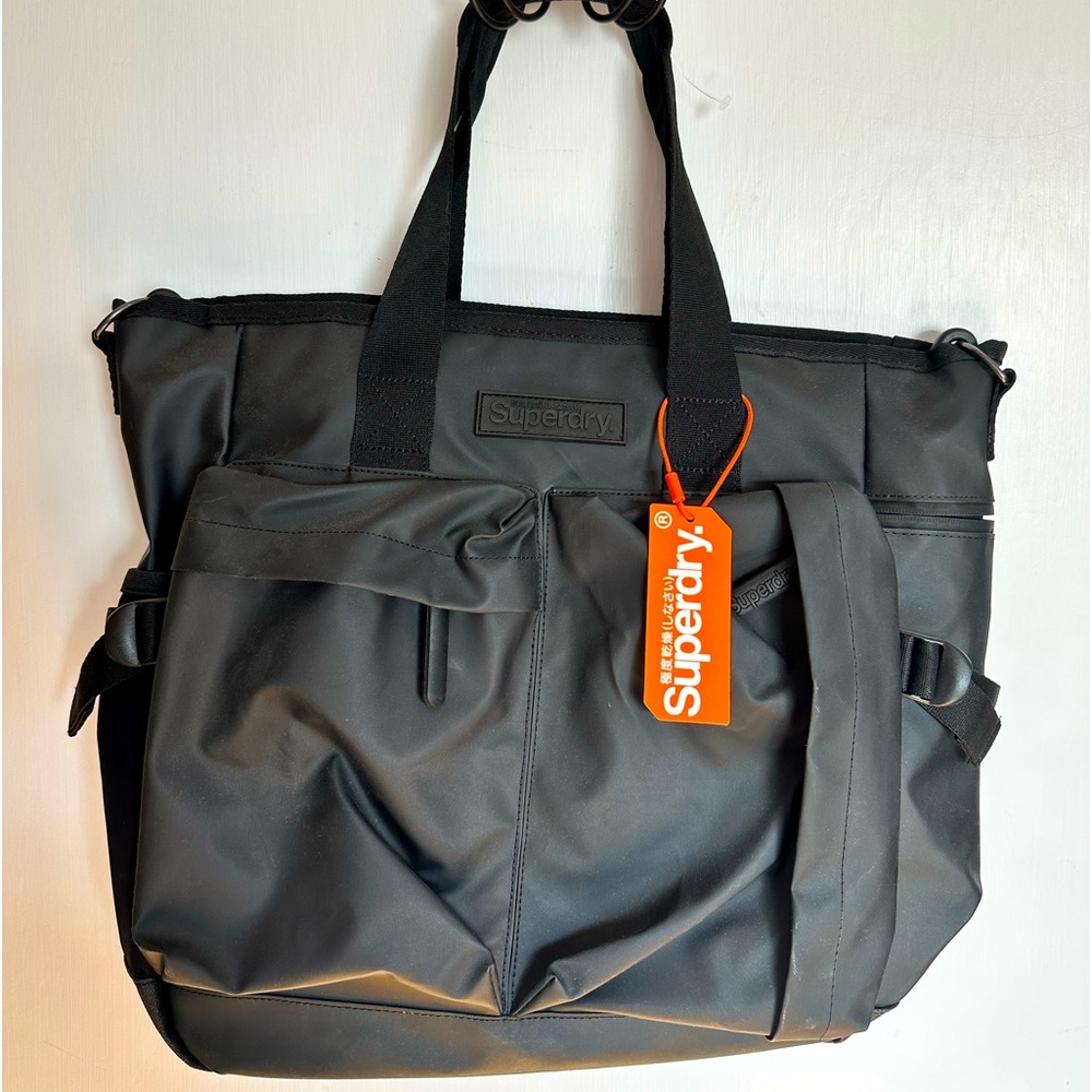 Superdry Black Messenger Bag